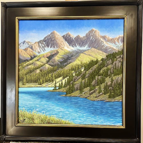 Click to view detail for The Emerald Waters of Crater Lake 20x20 $1700